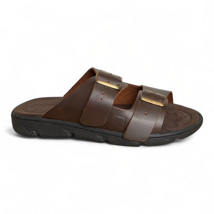 Sandalias Dos Hebillas color marrón