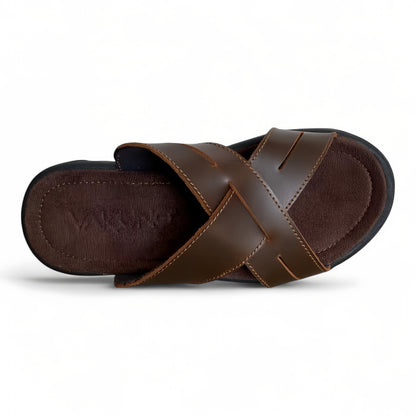 Sandalia Cruzada color marrón