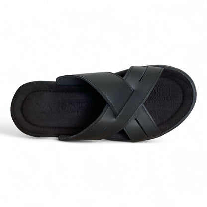 Sandalia Cruzada color negro