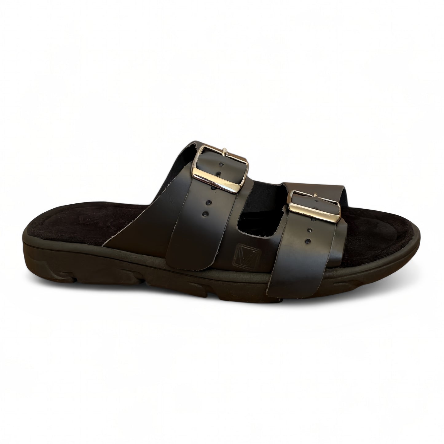 Sandalia Dos Hebillas color negro