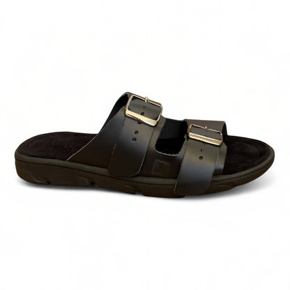 Sandalia Dos Hebillas color negro