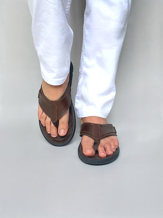 Sandalia Tres Puntadas color marrón